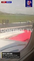 Uçağın tekerleği inişte paramparça oldu. İşte o anlar