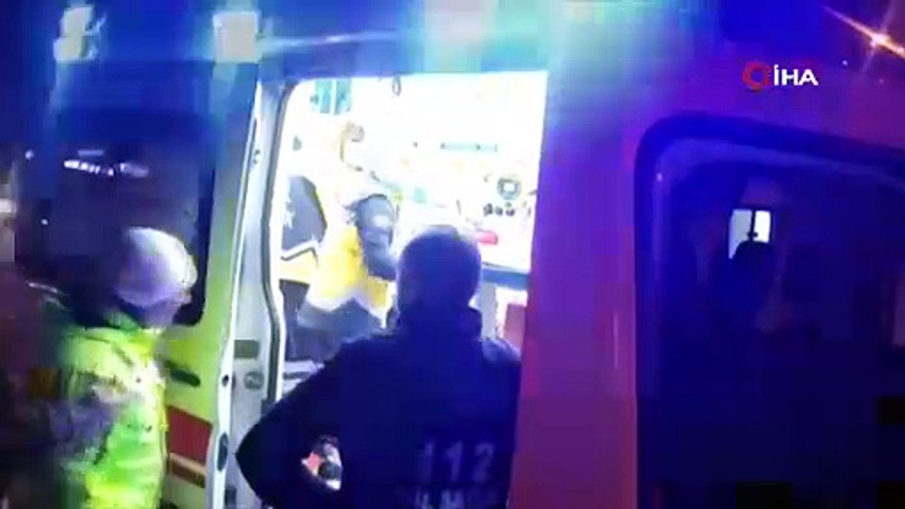 Ticari taksi yayaya çarptı