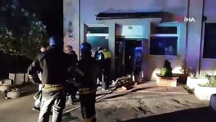 Kiev üzerinde düşürülen İHA 4 katlı binada yangına neden oldu