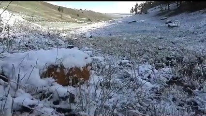Sarıkamış’a mayıs ayının ilk gününde kar yağdı