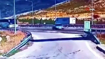 Dinlenme tesisine girmek isterken bariyerlere girdi