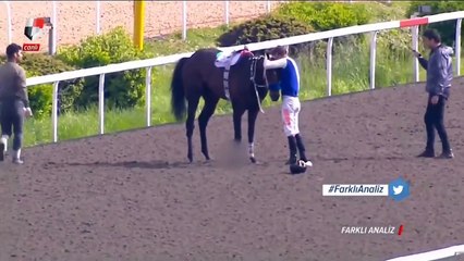 Dosta son veda. Jokeyin sakatlanan ve uyutulacak olan at ile yaşadığı duygusal anlar gündem oldu