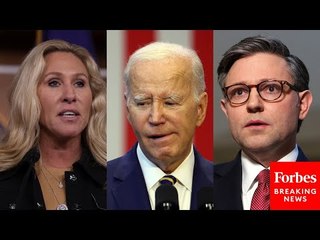Mike Johnson Asked Point Blank About Marjorie Taylor Greene's Effort To Impeach Joe Biden