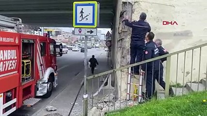 Maltepe’deki köprüde korkutan görüntü! Her gün binlerce araç geçiyor…