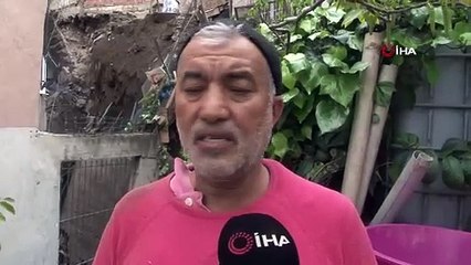 Eyüpsultan'da çatırdaya çatırdaya yıkıldı. AFAD, zabıta, belediye, itfaiye akın etti