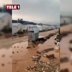 Adıyaman’da deprem çadırları sular altında