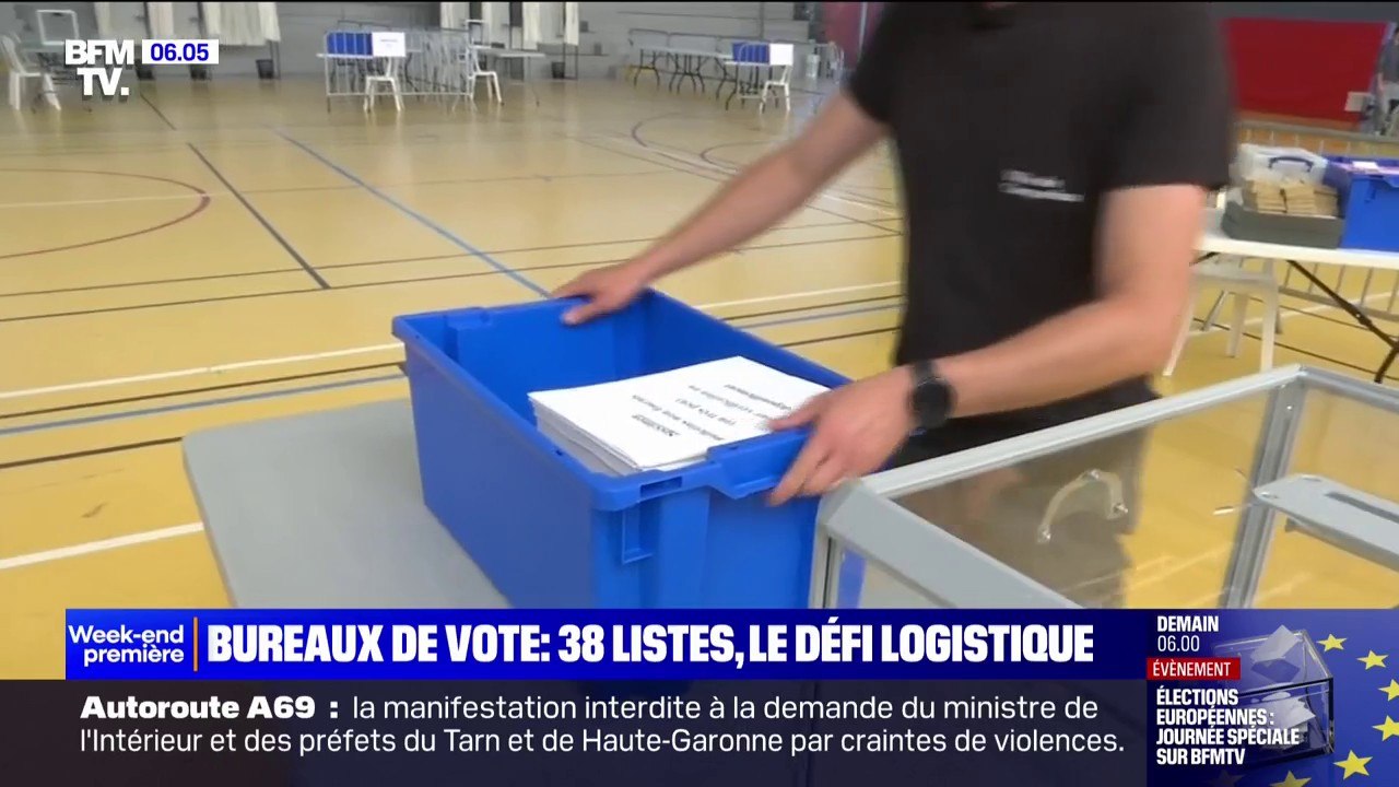 Européennes: avec 38 listes, les bureaux de vot...