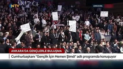 Erdoğan kendisi için açılan pankarta kızdı. Benim için söylemiyorsun değil mi?
