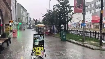 Edirne'de sağanak ve dolu etkili oldu