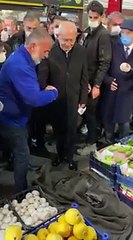 Kılıçdaroğlu'nun esnafın ısrarına rağmen monta basmadığı görüntüler gündem oldu