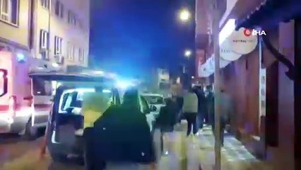 Kan tutan şoför kaza yaptı