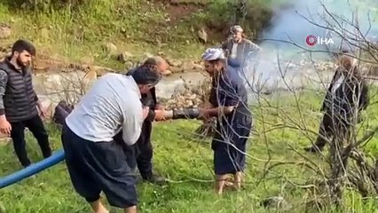 Şiddetli yağış köyleri susuz bıraktı