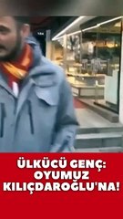 Ülkücü gençten Kılıçdaroğlu'na tam destek “Sinan Ateş'i MHP kollamıyor Kılıçdaroğlu kolluyor”