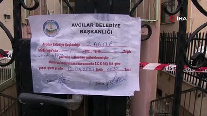 Avcılar’da merdivenleri çöken bina mühürlendi