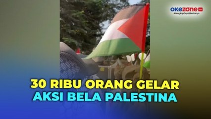 Aksi Bela Palestina, 30 Ribu Orang Berunjuk Rasa di DPRD Jabar