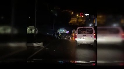 Kontrolden çıkan ticari araç takla attı: 1 ölü, 2 yaralı