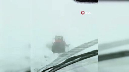 Bayburt’un yüksek kesimlerinde karla mücadele devam ediyor