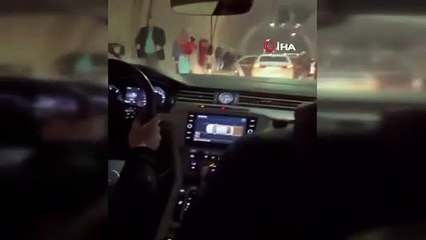 Herkes panik içinde kaçtı. Depreme tünelde yakalananların görüntüleri ortaya çıktı