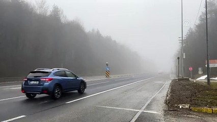Bolu Dağı'nda sis engeli! Mesafe 30 metreye düştü