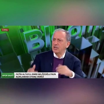 Fatih Altaylı'dan canlı yayında Emre Belözoğlu'na şeref tepkisi: Ey Fetullah'ın çocuğu