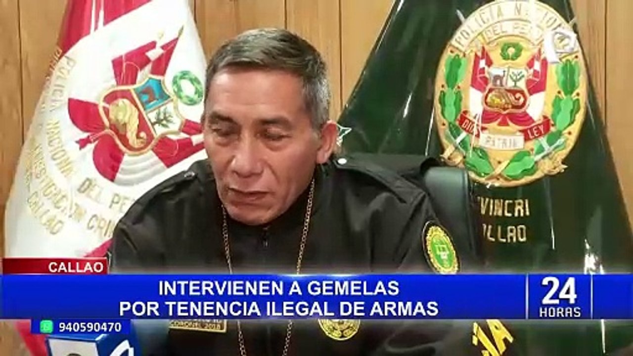 Callao: detienen a gemelas por tenencia ilegal de armas - Vídeo Dailymotion