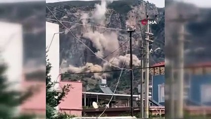 Deprem bölgesinde dinamit patlatılması tedirgin etti 