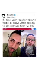 Canlı yayında Allah'a şirk koştu. 'Cehennemin yüzde yetmişi kadınlardan oluşacak' dedi. Onu dinleyen genç verdiği cevapla mosmor etti