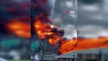 ABD'de yakıt tankeri patladı