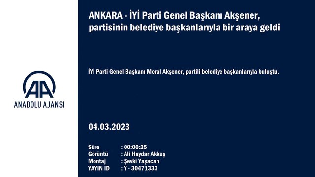 Akşener İYİ Partili belediye başkanlarıyla bir araya geldi