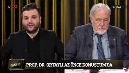 İlber Ortaylı'dan Celal Şengör açıklaması. Canlı yayında pot kırmıştı