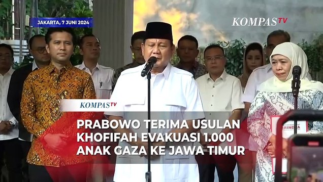 Prabowo Terima Usulan Khofifah Tampung 1.000 Anak-Anak Gaza di Jawa Timur: Saya Lapor ke Presiden