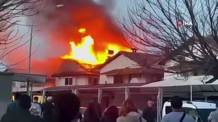 Tadilat yapılan işyeri kül oldu 