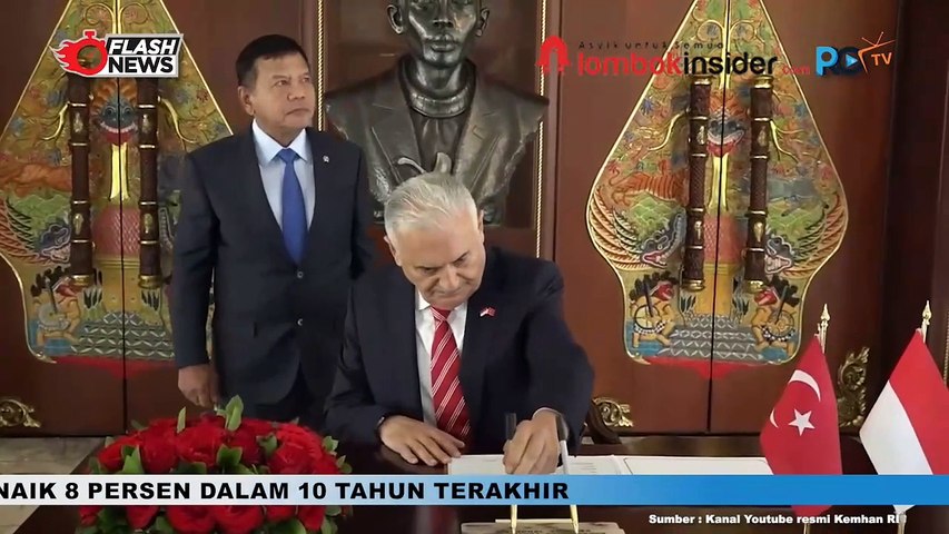 MANTAN PERDANA MENTERI TURKI TEMUI PRABOWO DI JAKARTA BAHAS KEKUATAN PERTAHANAN KEDUA NEGARA