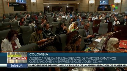 Télécharger la video: Congreso colombiano sancionará a las empresas multinacionales que vulneran los DD.HH. y ambientales