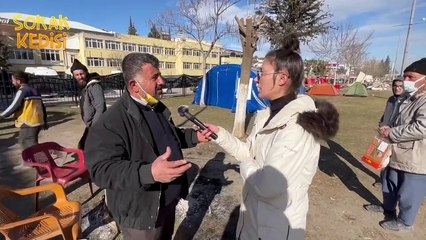 Yüzde 70 oy verdik. En büyük kötülüğü AKP yaptı. Adıyamanlı depremzede Sokak Kedisi'ne konuştu