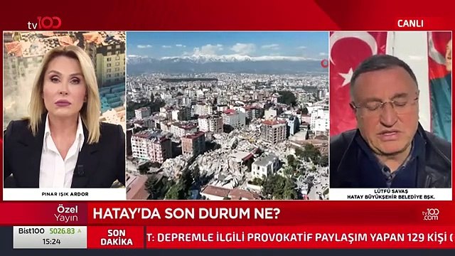 Hatay Büyükşehir Belediye Başkanı Lütfü Savaş tv100'e konuştu: Gerekirse biz de hesap veririz