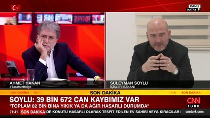 Süleyman Soylu canlı yayında açıkladı ‘Bizim hazırlığımız İstanbul depremiydi’