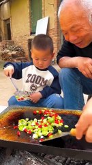 Chinese burger Grilled apricots on slate
