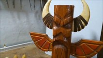 Person Carves Wooden Sculpture Based on Popular Videogame