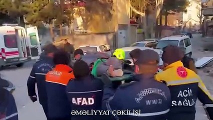 Azerbaycanlı ekipler Kahramanmaraş'ta 8'i çocuk 37 kişiyi enkaz altından kurtardı