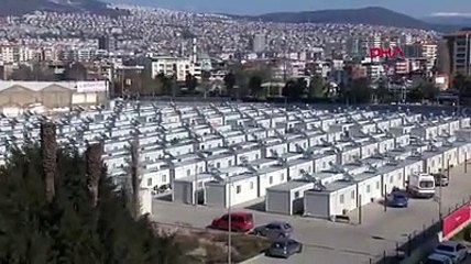 İzmir'deki konteyner kent, depremzedelere hazırlanıyor