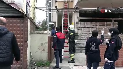 Soba borusu yerinden çıktı. Yangın son anda engellendi