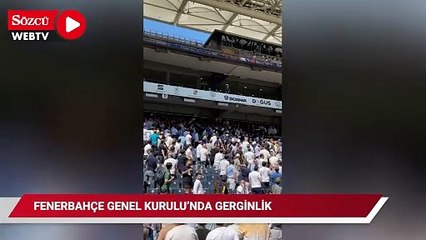 Fenerbahçe Genel Kurulu'nda gerginlik