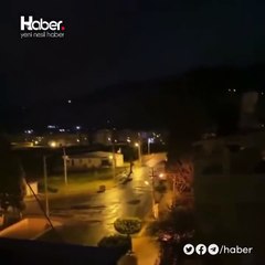 Deprem olduğu an. Sesini dinleyin gökyüzüne bakın