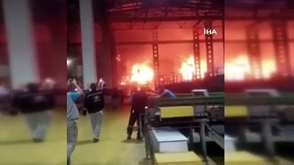Bursa’da fabrikada korkutan yangın