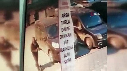 Battaniye hırsızlığı kamerada
