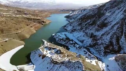 Göyne Barajı'nın su seviyesi düştü