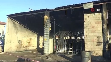 Belediyenin garajında esrarengiz patlama