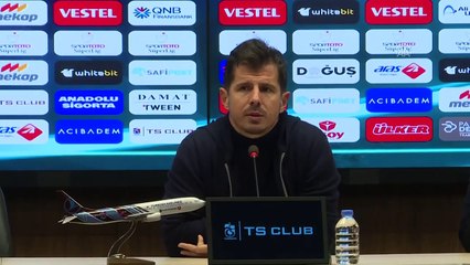 Trabzon basınından Emre Belözoğlu’na şok protesto. Basın toplantısı 61 saniye sürdü