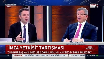 Davutoğlu canlı yayında açıkladı. Altılı Masa'daki herkesin oy oranına göre bakanlığı olacak!